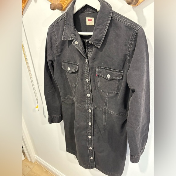 Levi’s Denim Black Button down Dress - Picture 5 of 8